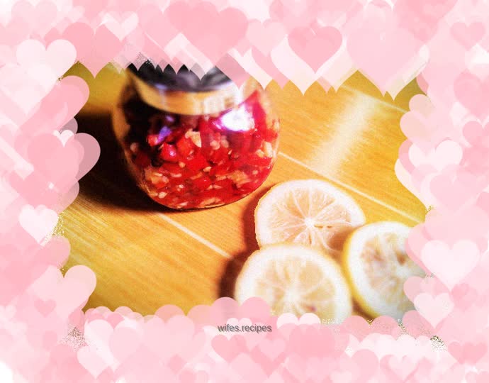 Homemade chopped pepper