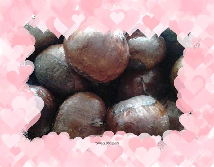 Roasted chestnuts with sugar