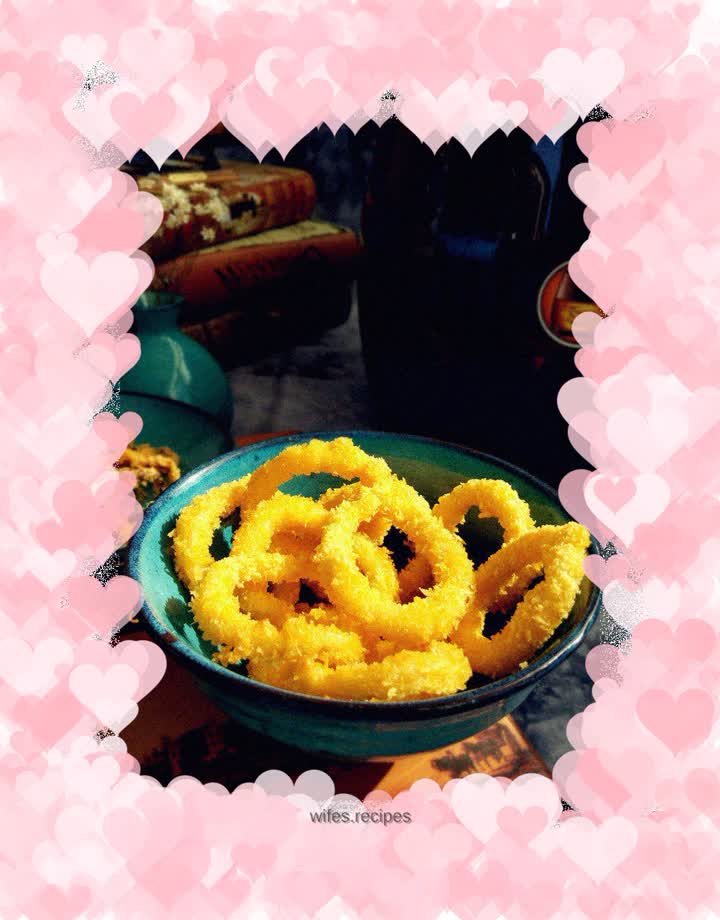 Empty fried squid rings
