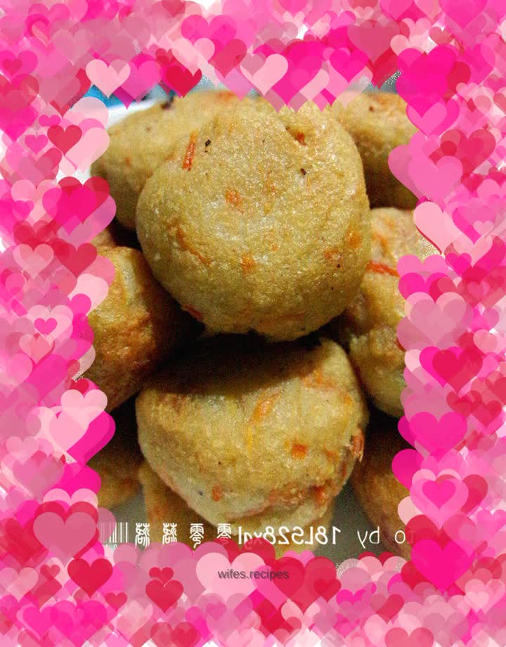 Turn waste into treasure - carrot and bean dregs balls