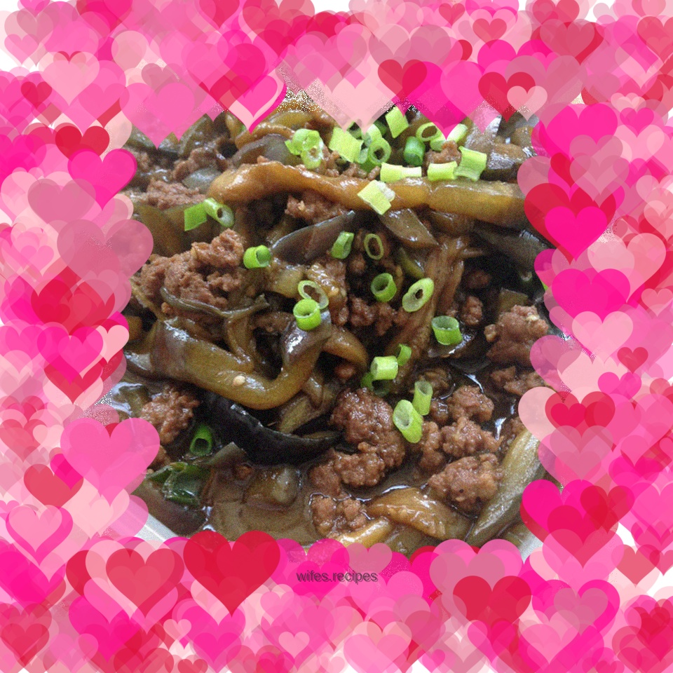 Eggplant with minced meat