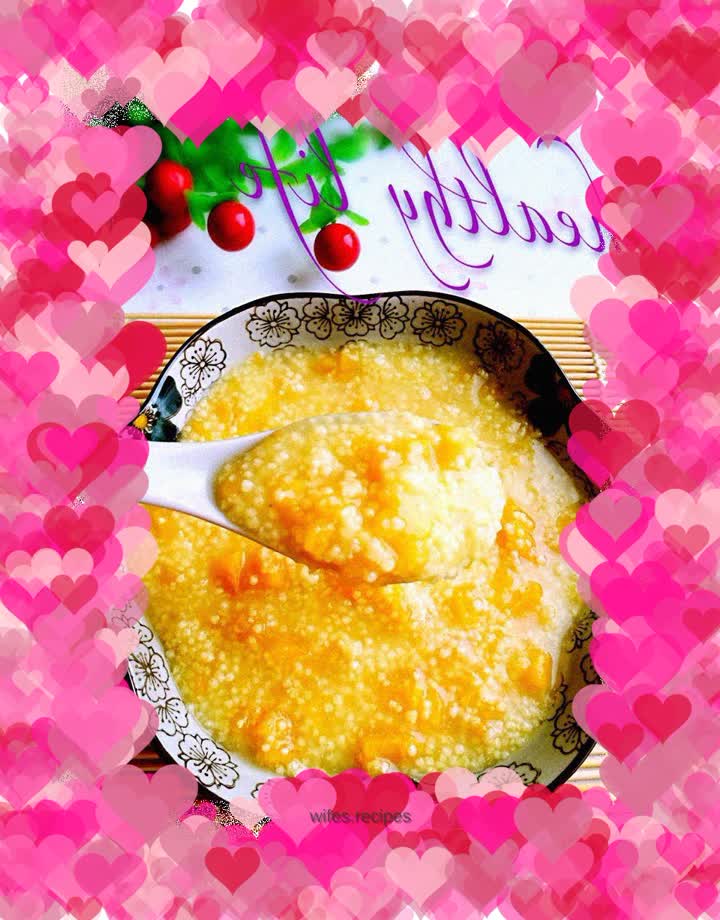 Millet and sweet potato porridge