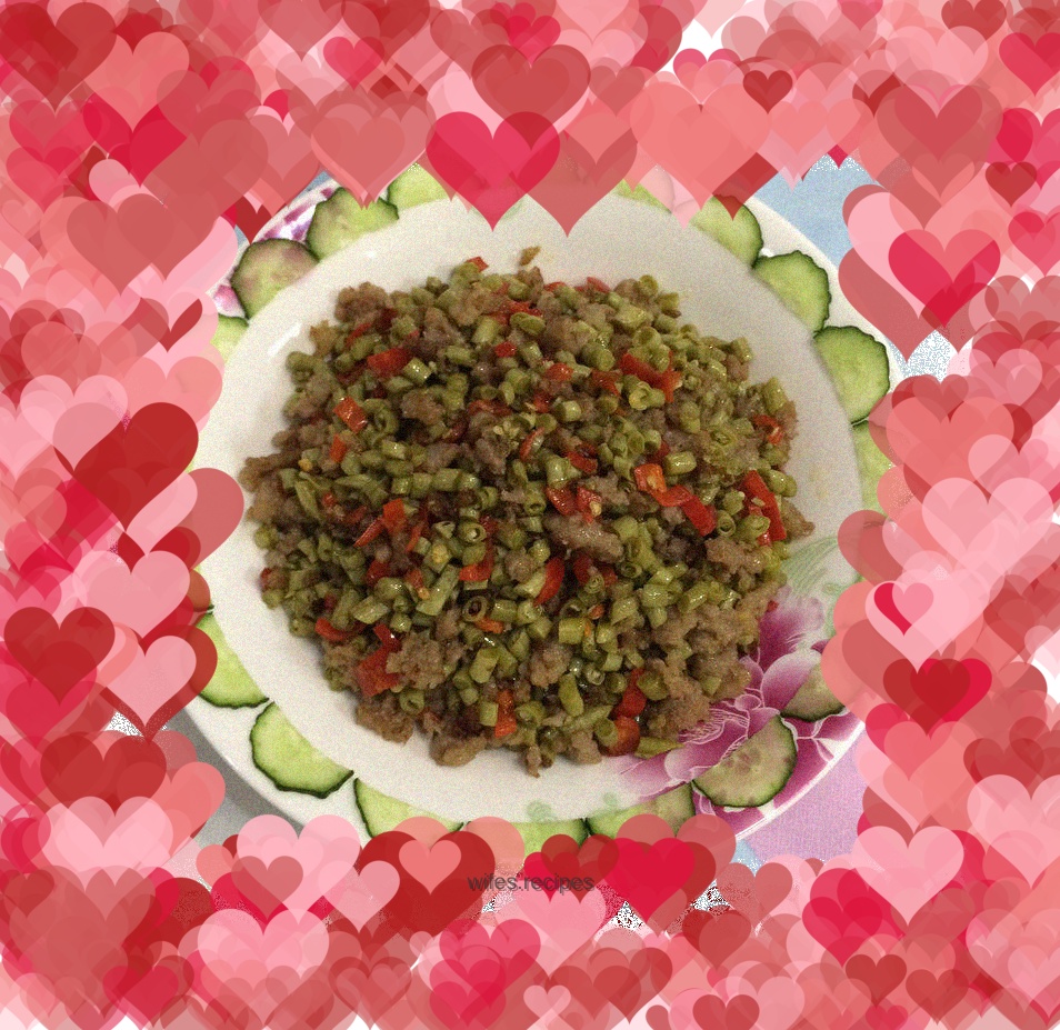 Stir-fried minced pork with pickled beans