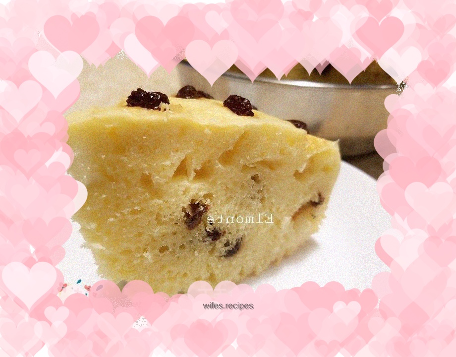 Raisin steamed cake