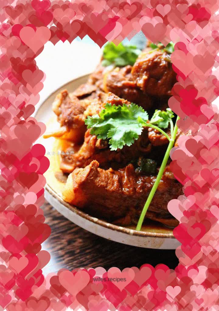 Simple version of soy pork bones