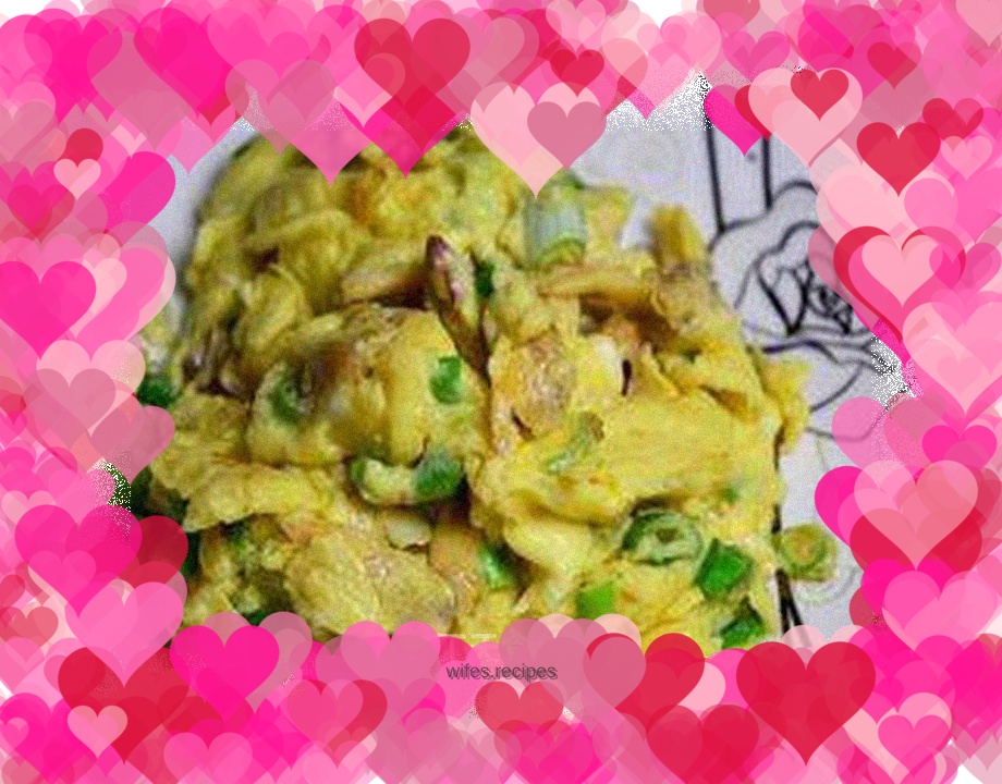 Fried clams with eggs