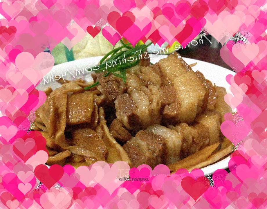 Restored Braised Pork Belly with Bamboo Shoots