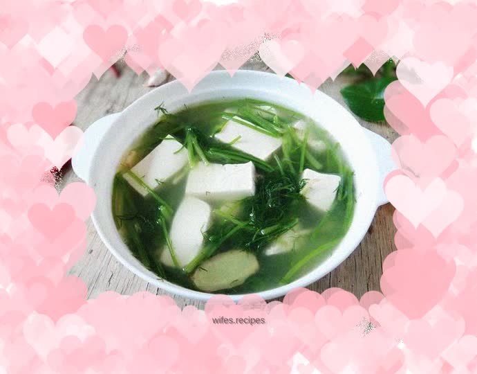 Fennel tofu soup
