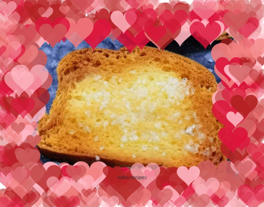 Crispy bread slices