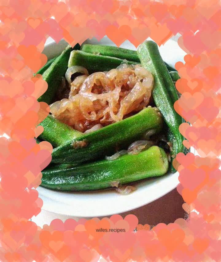 Healthy duo --- Cold Jellyfish Okra