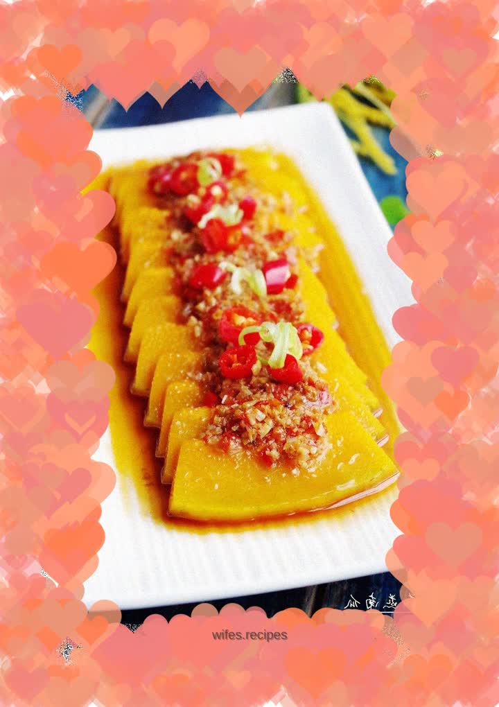 【Sichuan】Steamed pumpkin with garlic