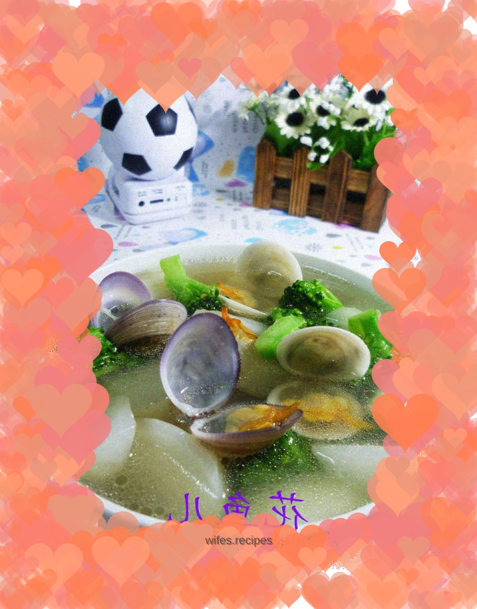 Broccoli, Clam and Radish Soup