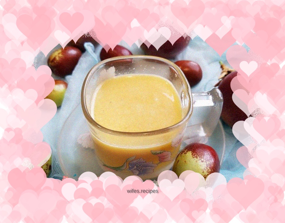 Passion fruit candied date water