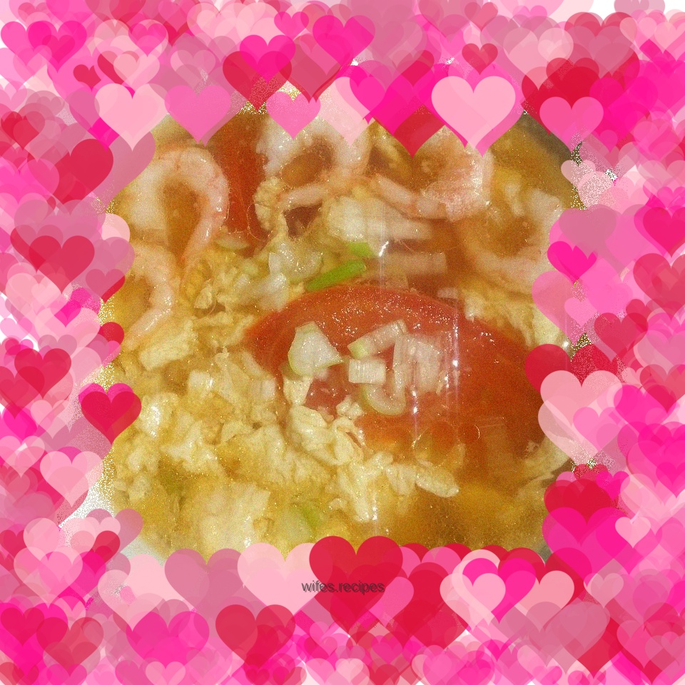 Tomato and Egg Drop Brain Soup