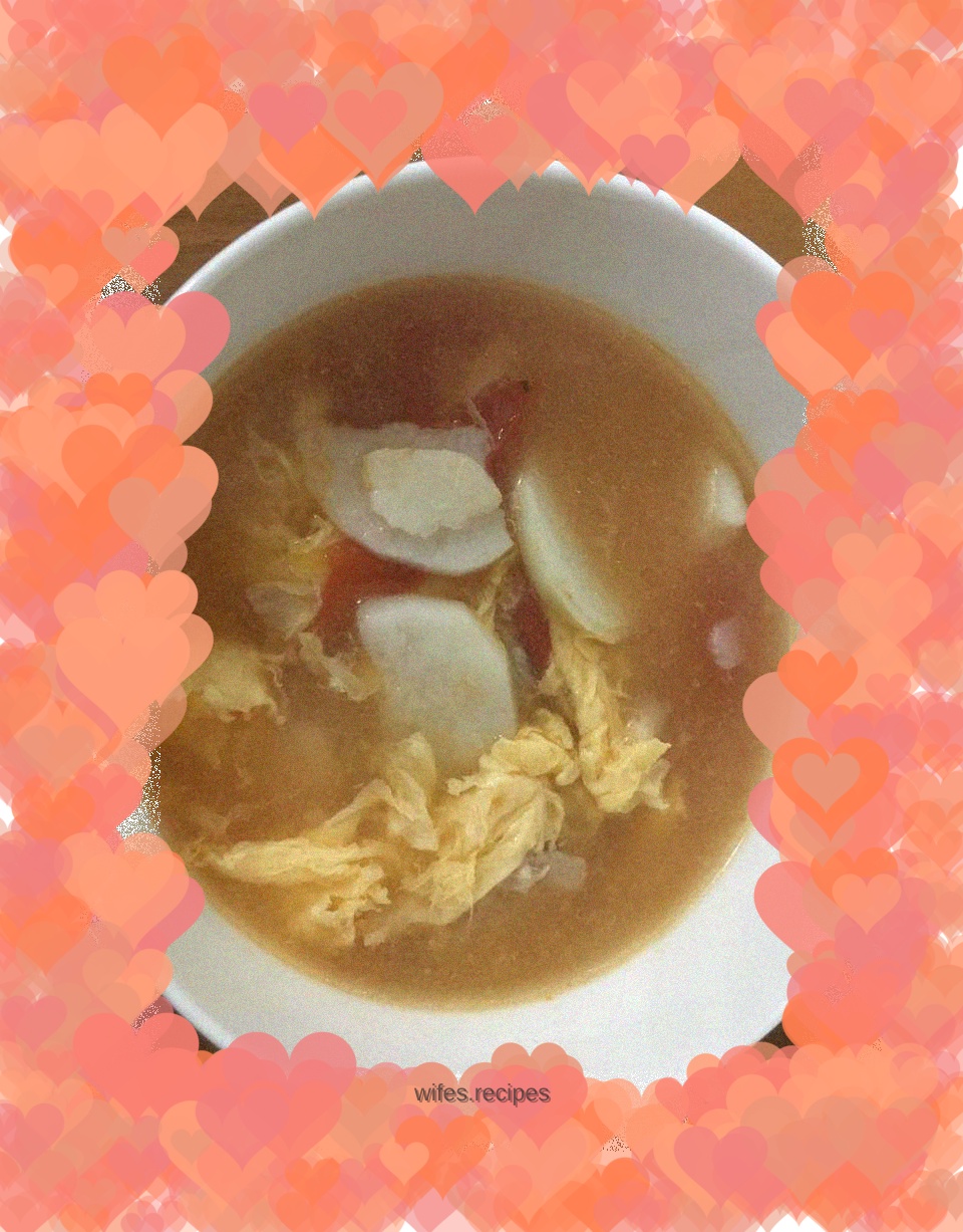 Huaishan tomato and egg soup