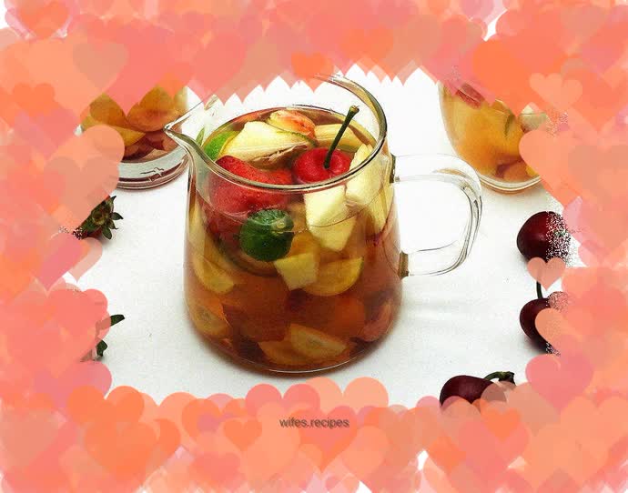 Honey fruit tea