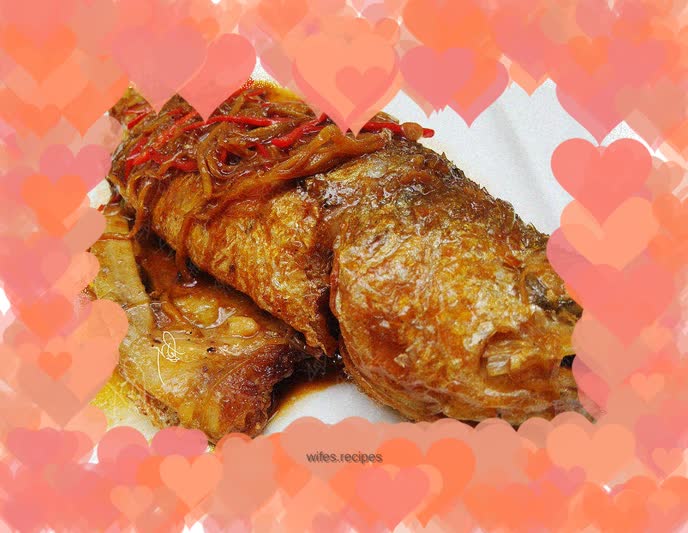 Beer-fried braised yellow croaker