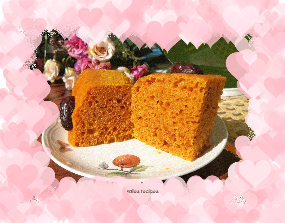 Pumpkin brown sugar steamed cake