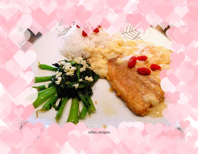 Chinese and Western fish steak