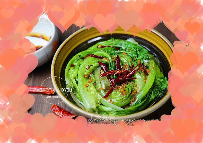 Lettuce with oil