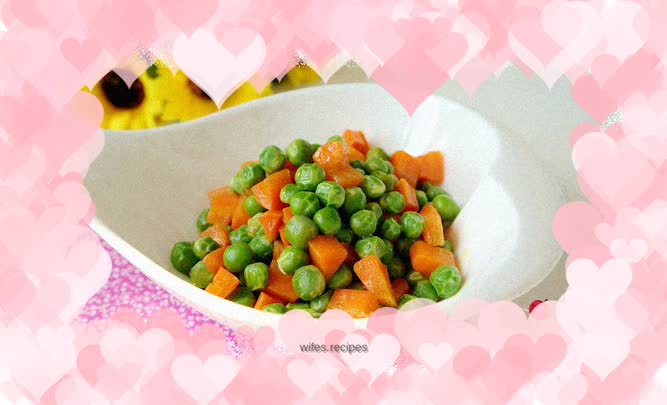 Diced peas and carrots