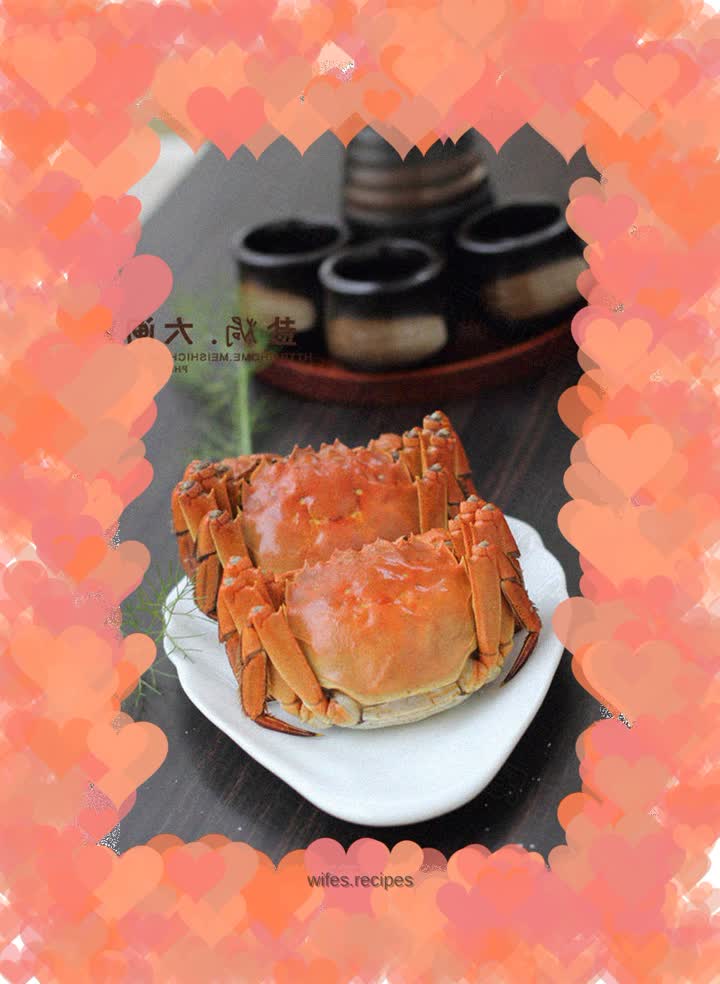 Salt-baked hairy crab---make the crab roe more mellow