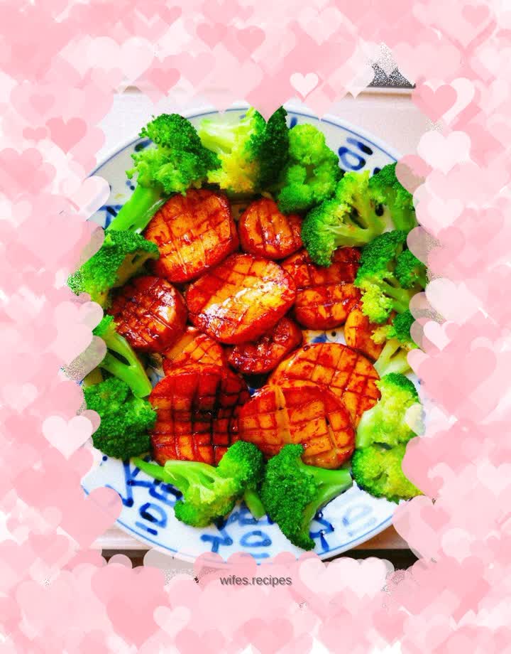 King oyster mushroom in sauce