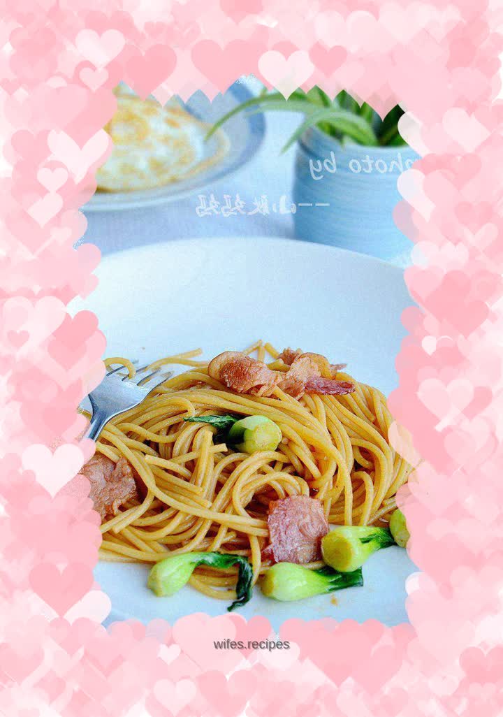 Chinese stir-fried pasta