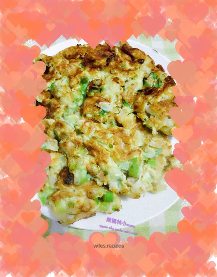 【Northeast】Omelette with shrimp skin and green onions