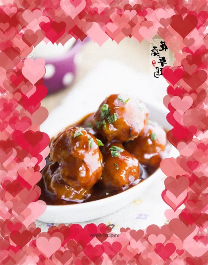 Sweet and sour taste - sweet and sour meatballs