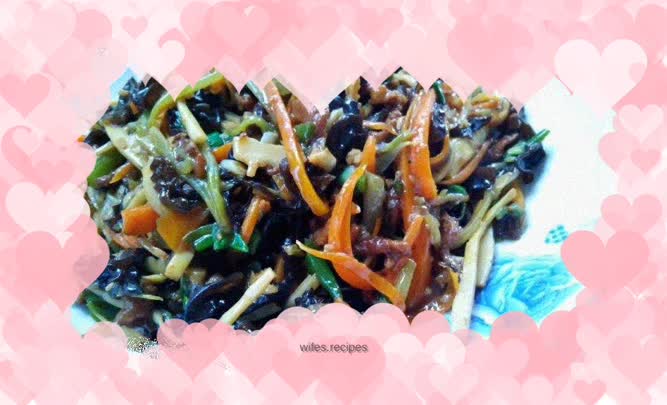 Fish-flavored shredded pork