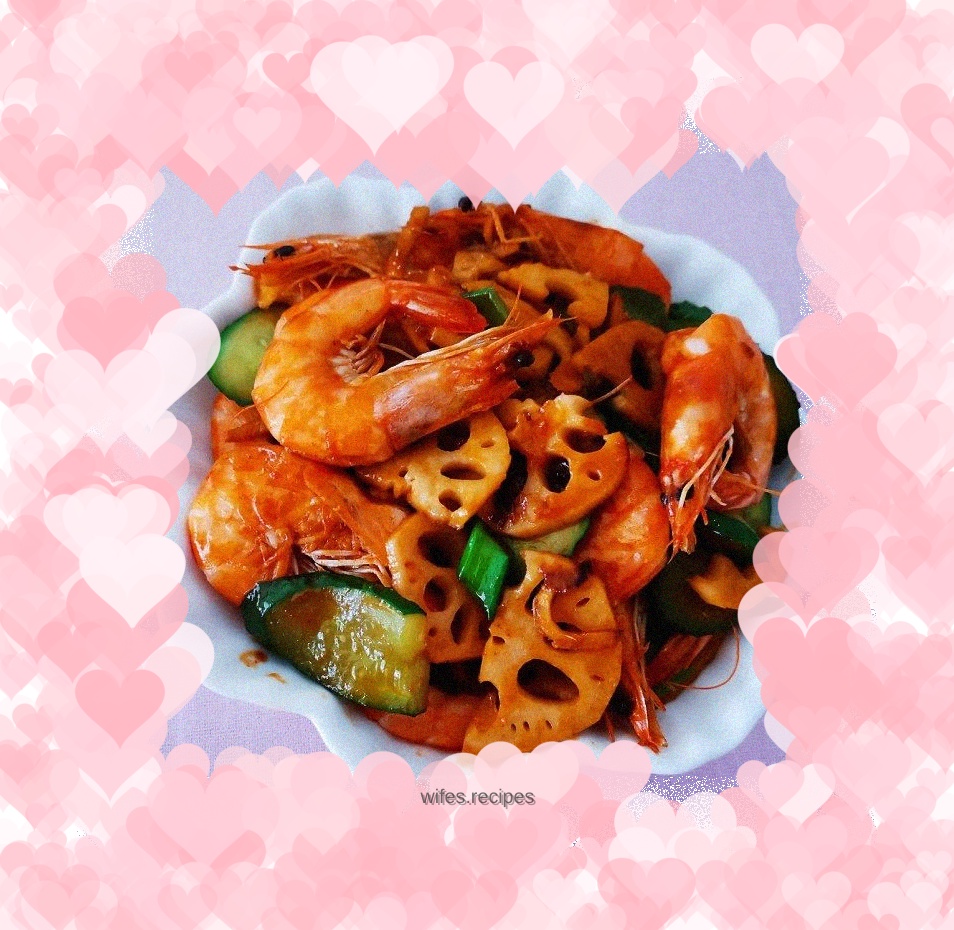 Stir-fried shrimp with seasonal vegetables