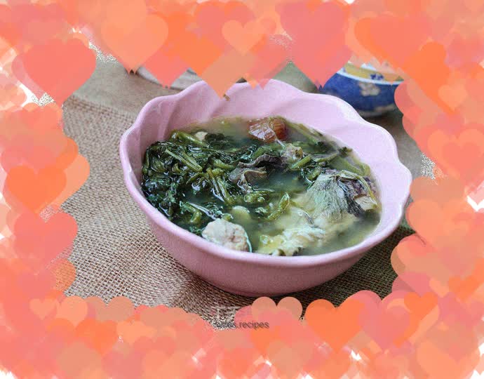 Watercress, Chen Shen and Raw Fish Soup