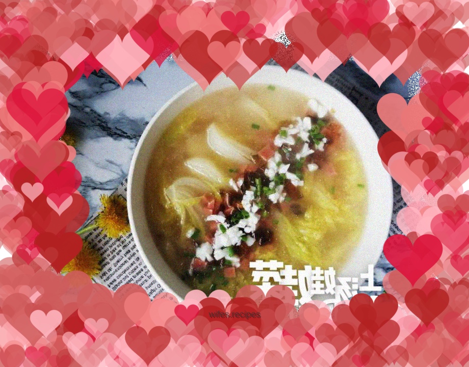 Baby cabbage in soup