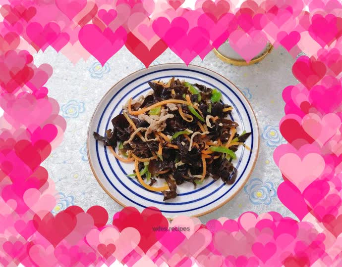 Stir-fried four shredded shreds