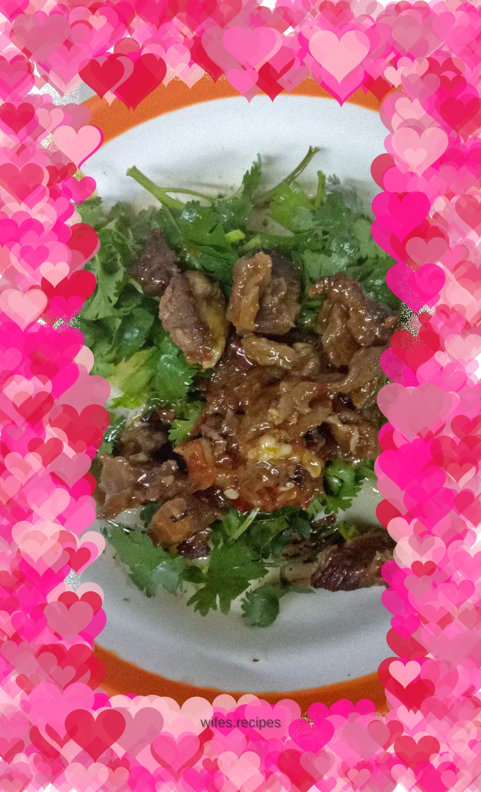 Beef oil noodles