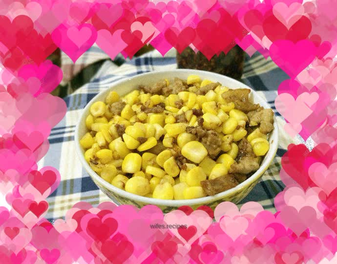 Stir-fried minced meat with corn——recipe for losing weight