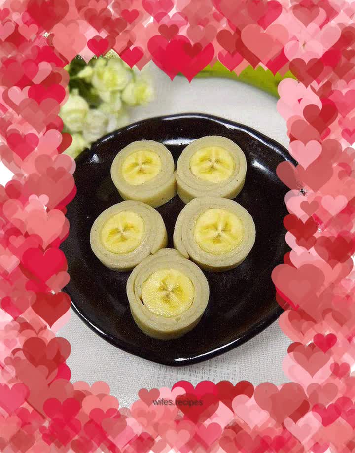 My favorite serving cake - milk banana roll
