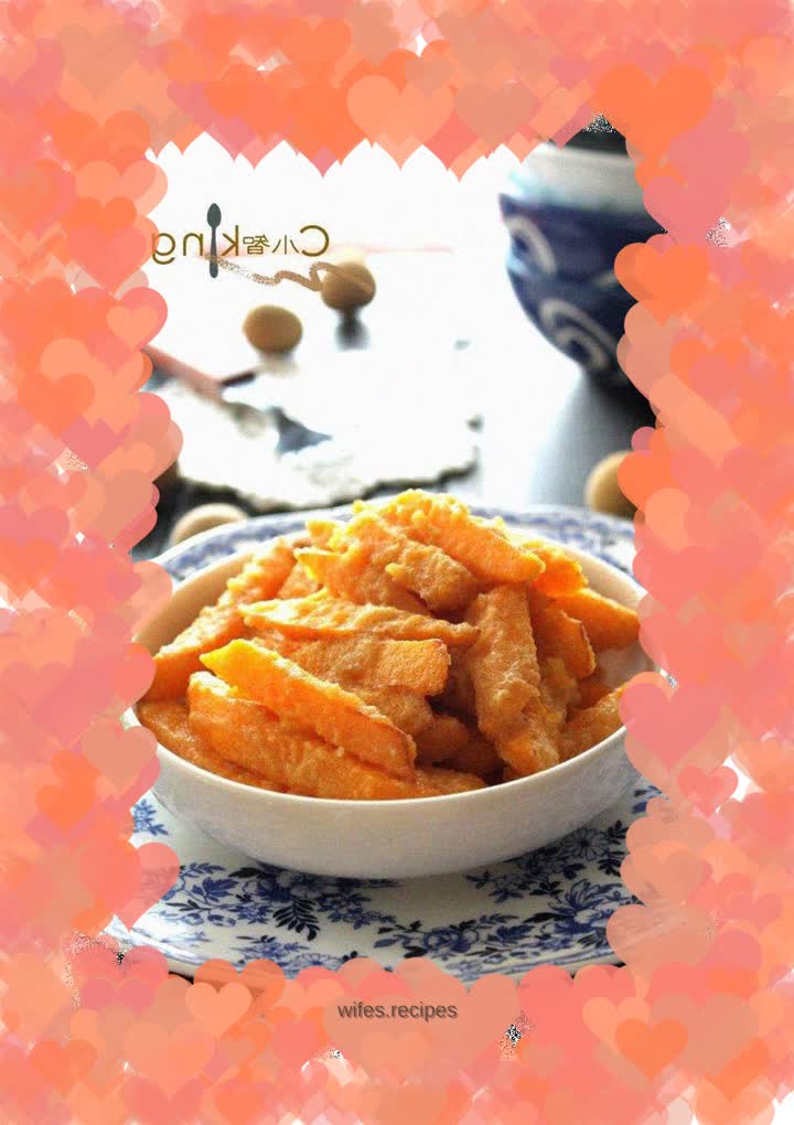 Baked pumpkin with salted egg yolk